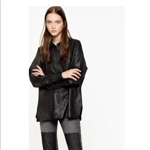 Zadig & Voltaire leater shirt